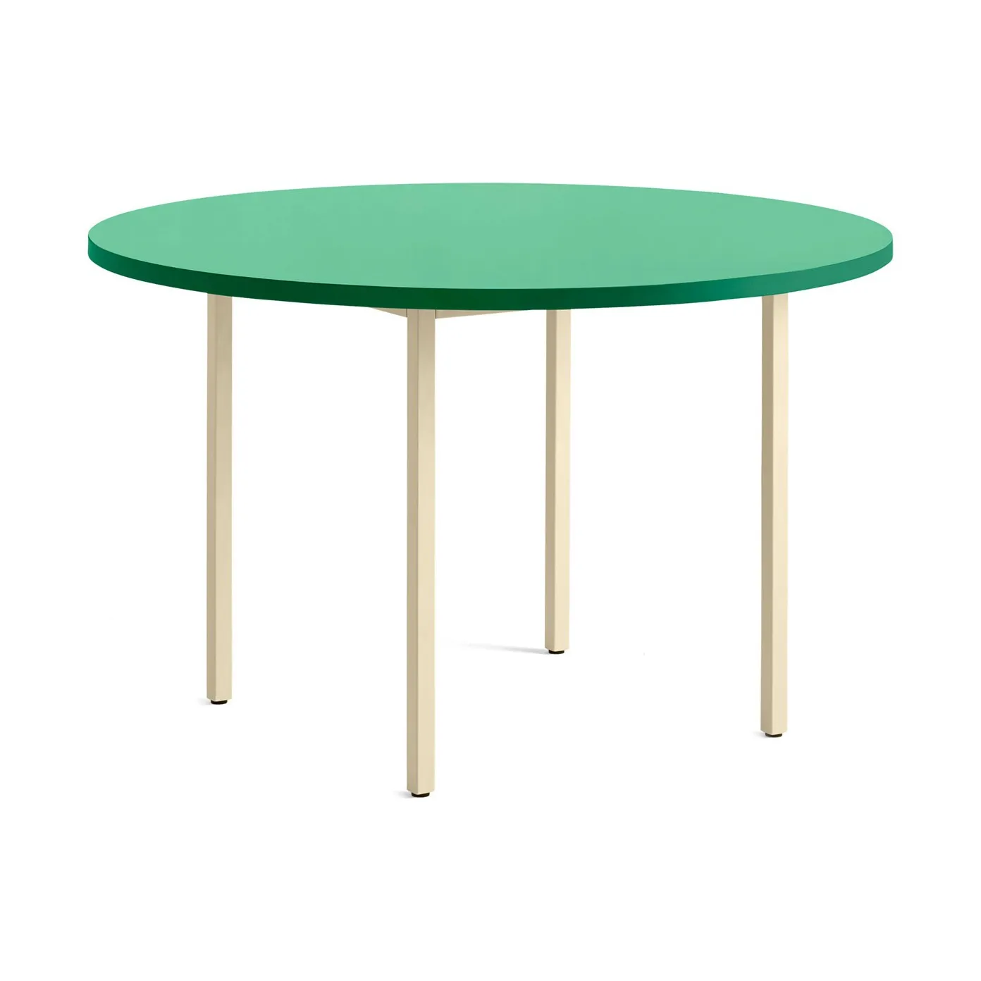 Mesa de jantar Two-Colour Ø120 cm, Ivory-green mint HAY