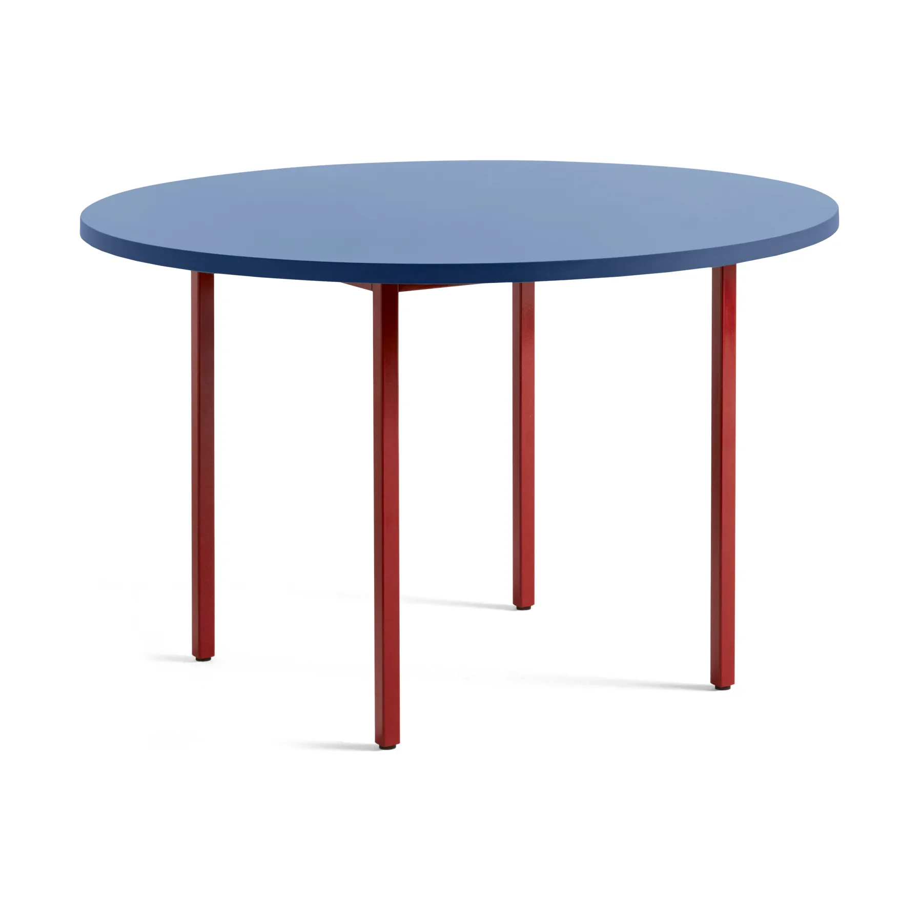 Mesa de jantar Two-Colour Ø120 cm, Maroon red-blue HAY