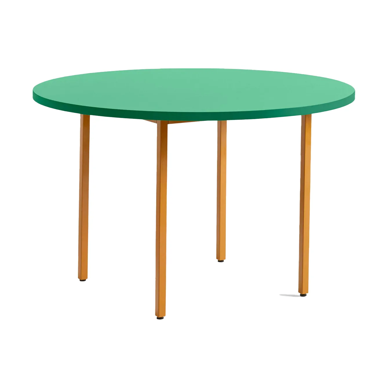 Mesa de jantar Two-Colour Ø120 cm, Ochre-green mint HAY