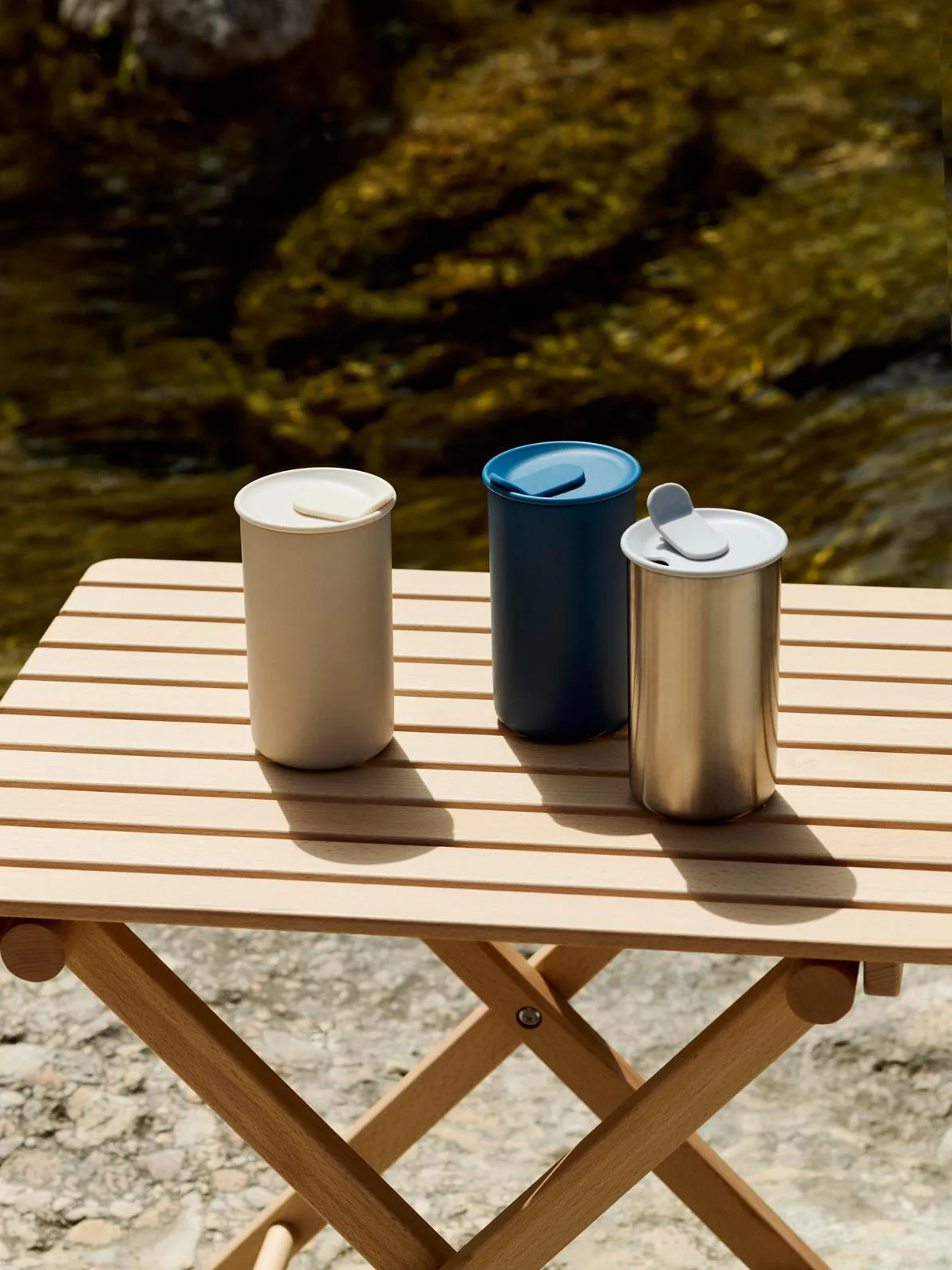 Mesa de mercado para exterior dobrável, Bok, pequeno HAY