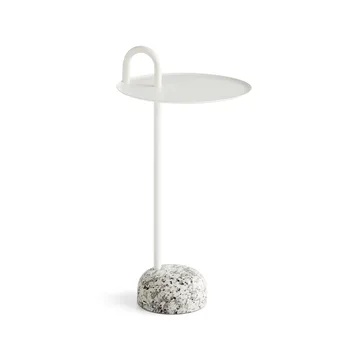 Mesa lateral Bowler - Cream white-granite - HAY