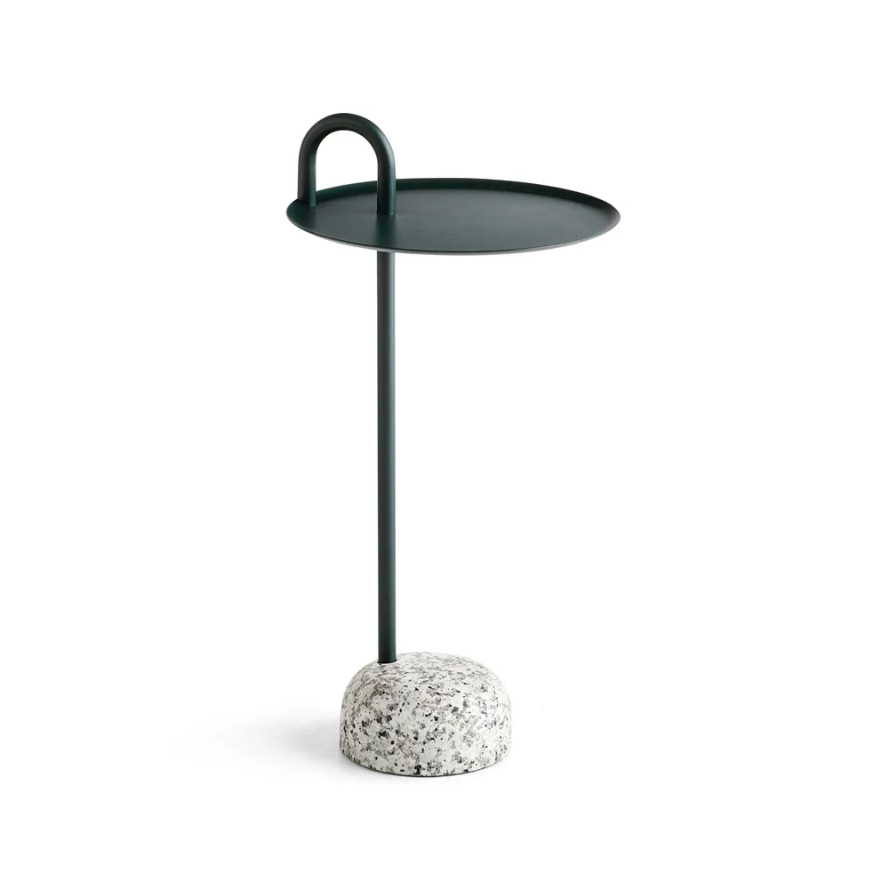 Mesa lateral Bowler, Fir green-granite HAY