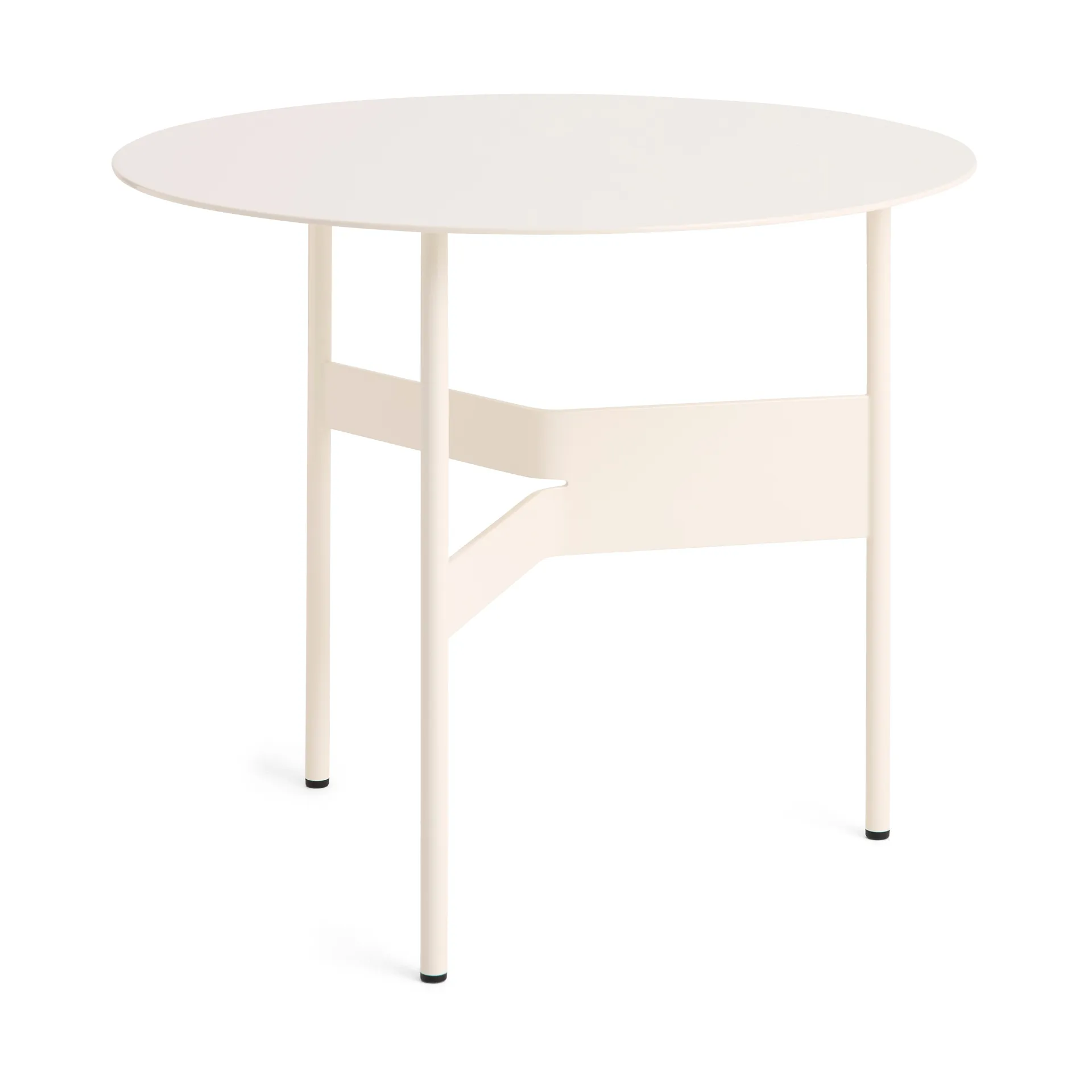 Mesa lateral Shim coffee table Ø54 cm, Eggshell HAY
