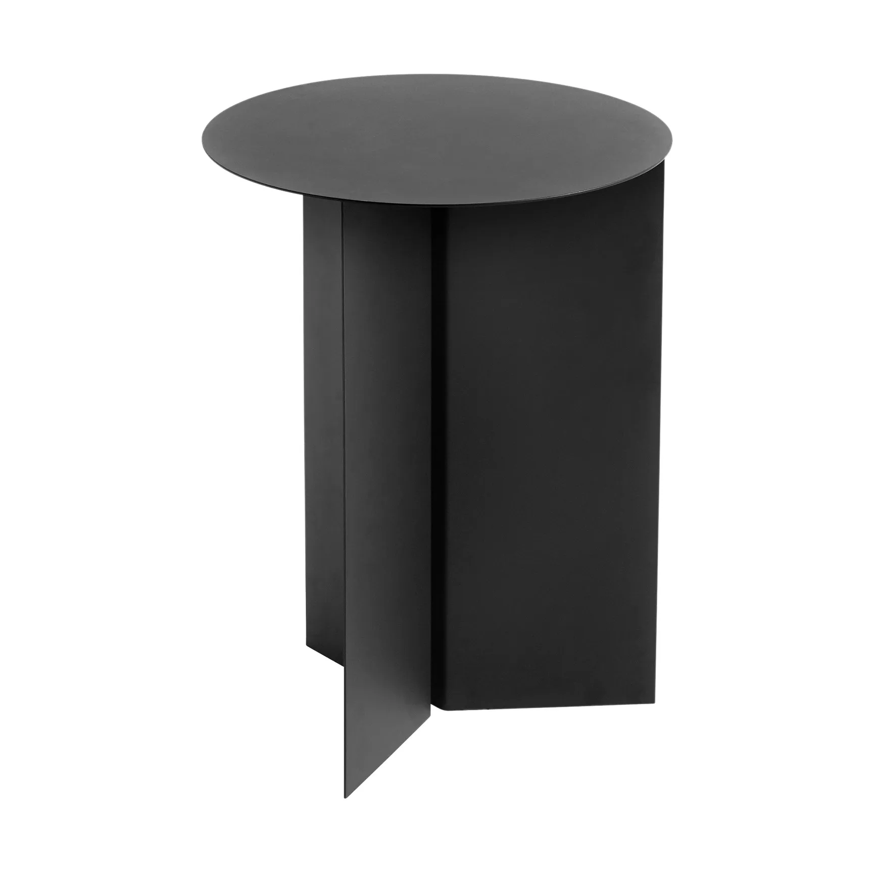 Mesa lateral Slit high Ø35 cm, Black HAY