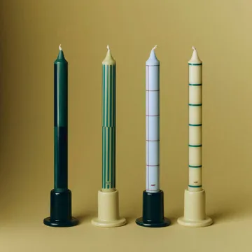 Mix de velas Pattern 4-pack - Green-prateado - HAY