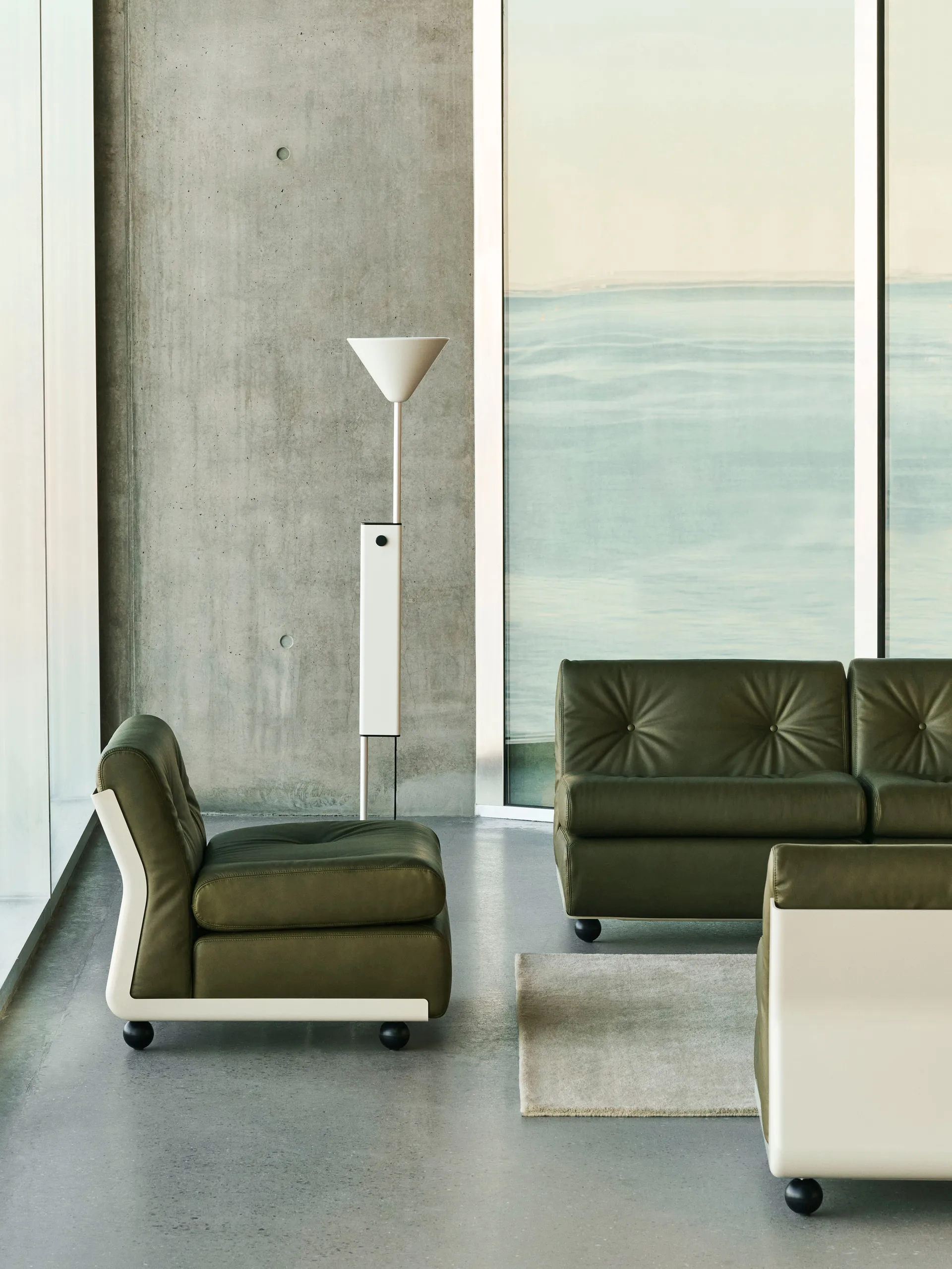 Módulo de sofá Amanta, Bege creme–Sense forest, 1 lugar / poltrona HAY