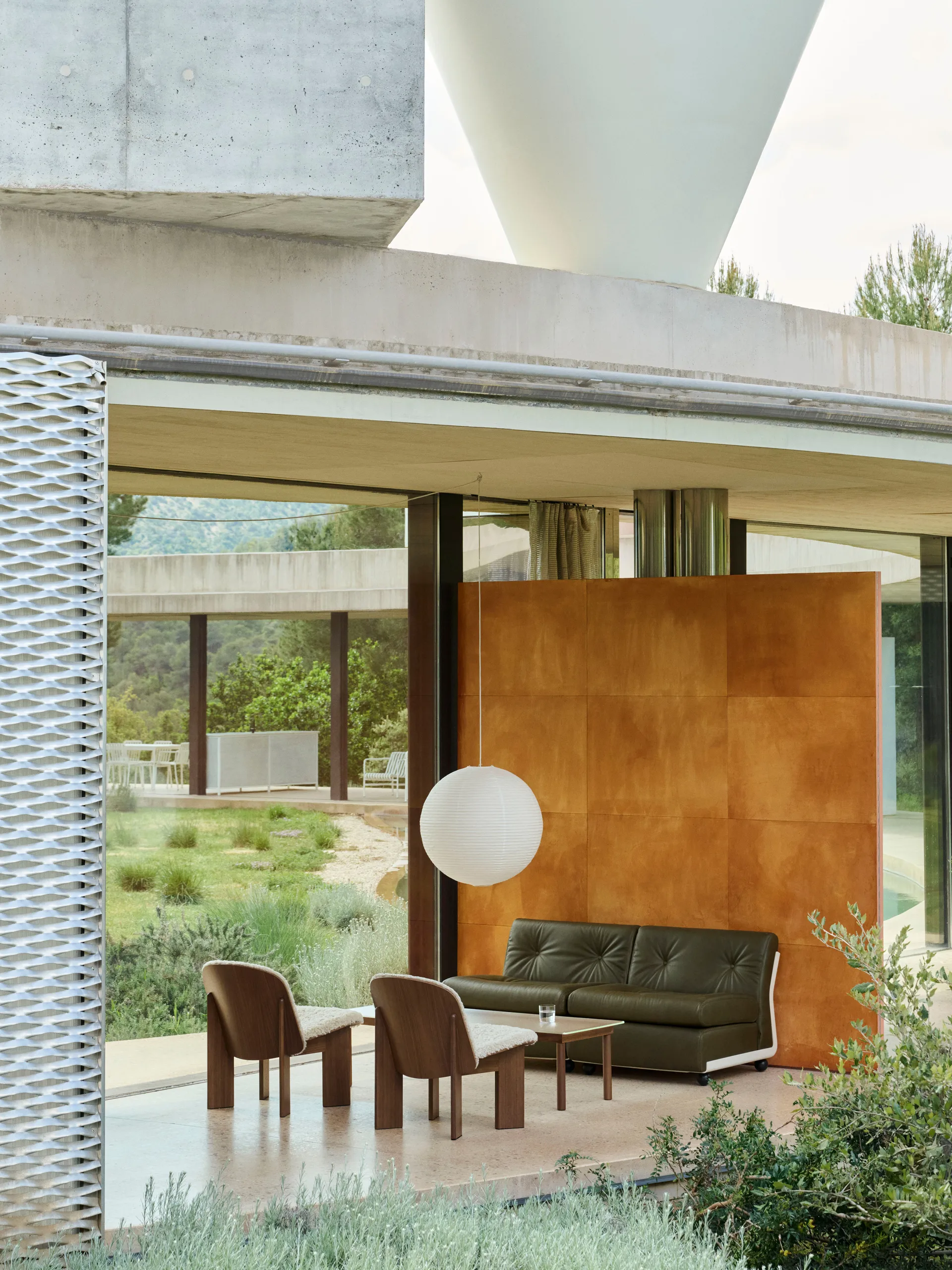 Módulo de sofá Amanta, Bege creme–Sense forest, 2 lugares HAY