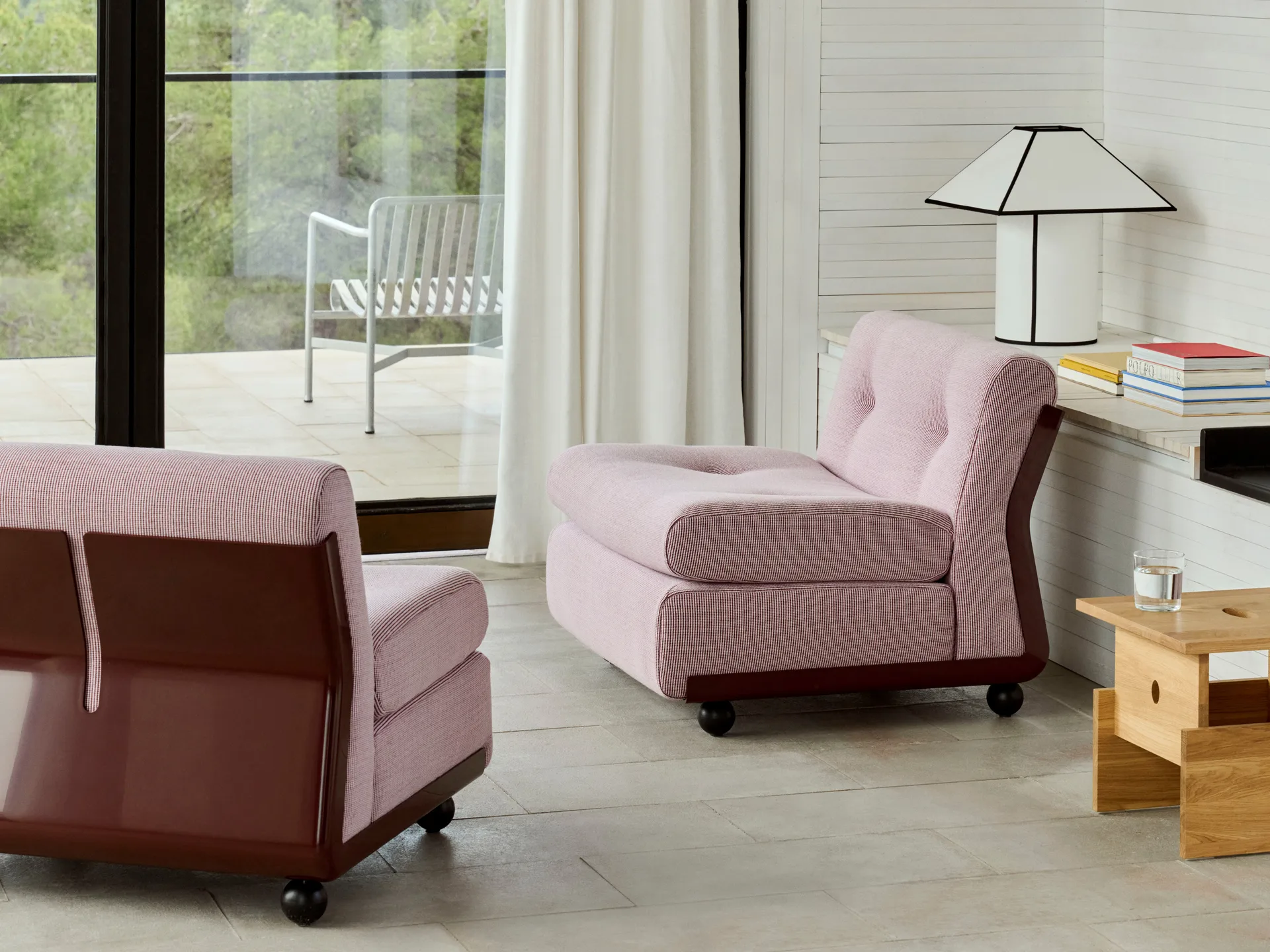 Módulo de sofá Amanta, Vermelho bordô–Yuma 1851, 1 lugar / poltrona HAY