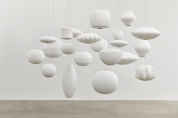 Nelson Bubble Angled Sphere candeeiro suspenso S, Off white HAY