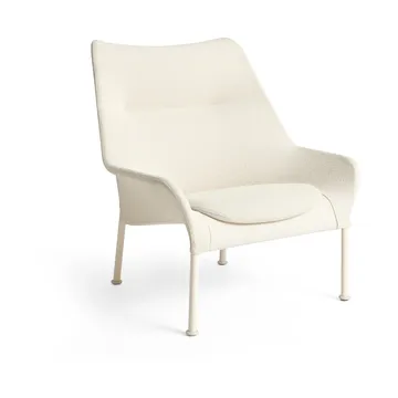 O2 Lounge Chair poltrona - Creme suave-aço lacado eggshell - HAY