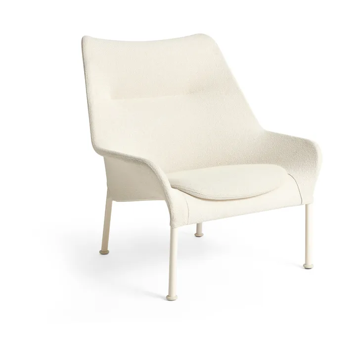 O2 Lounge Chair poltrona - Creme suave-aço lacado eggshell - HAY