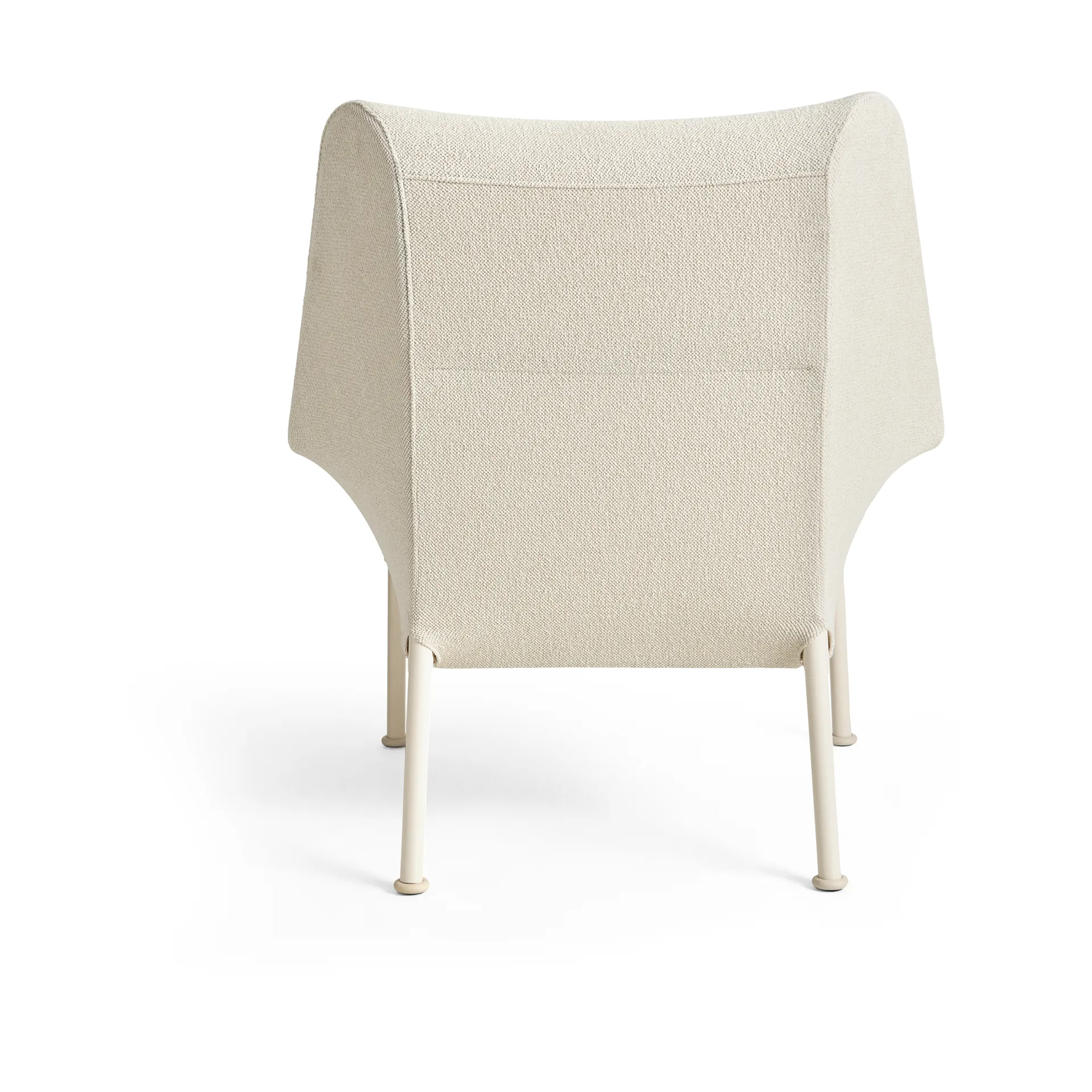 O2 Lounge Chair poltrona, Creme suave-aço lacado eggshell HAY