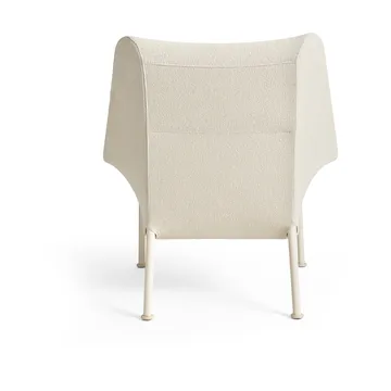 O2 Lounge Chair poltrona - Creme suave-aço lacado eggshell - HAY
