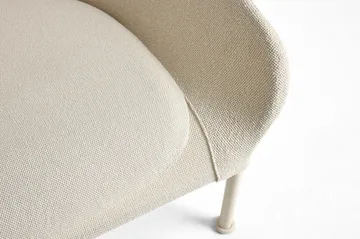 O2 Lounge Chair poltrona - Creme suave-aço lacado eggshell - HAY