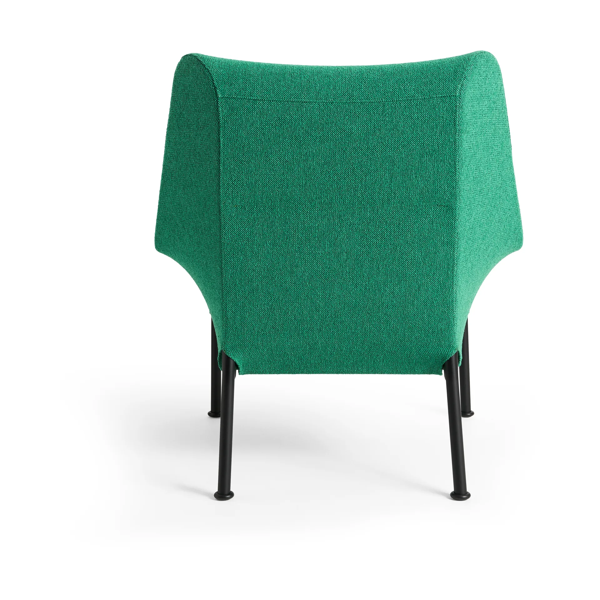 O2 Lounge Chair poltrona, Verde suave-preto lacado em aço HAY
