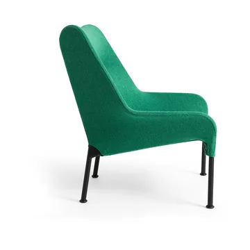 O2 Lounge Chair poltrona - Verde suave-preto lacado em aço - HAY