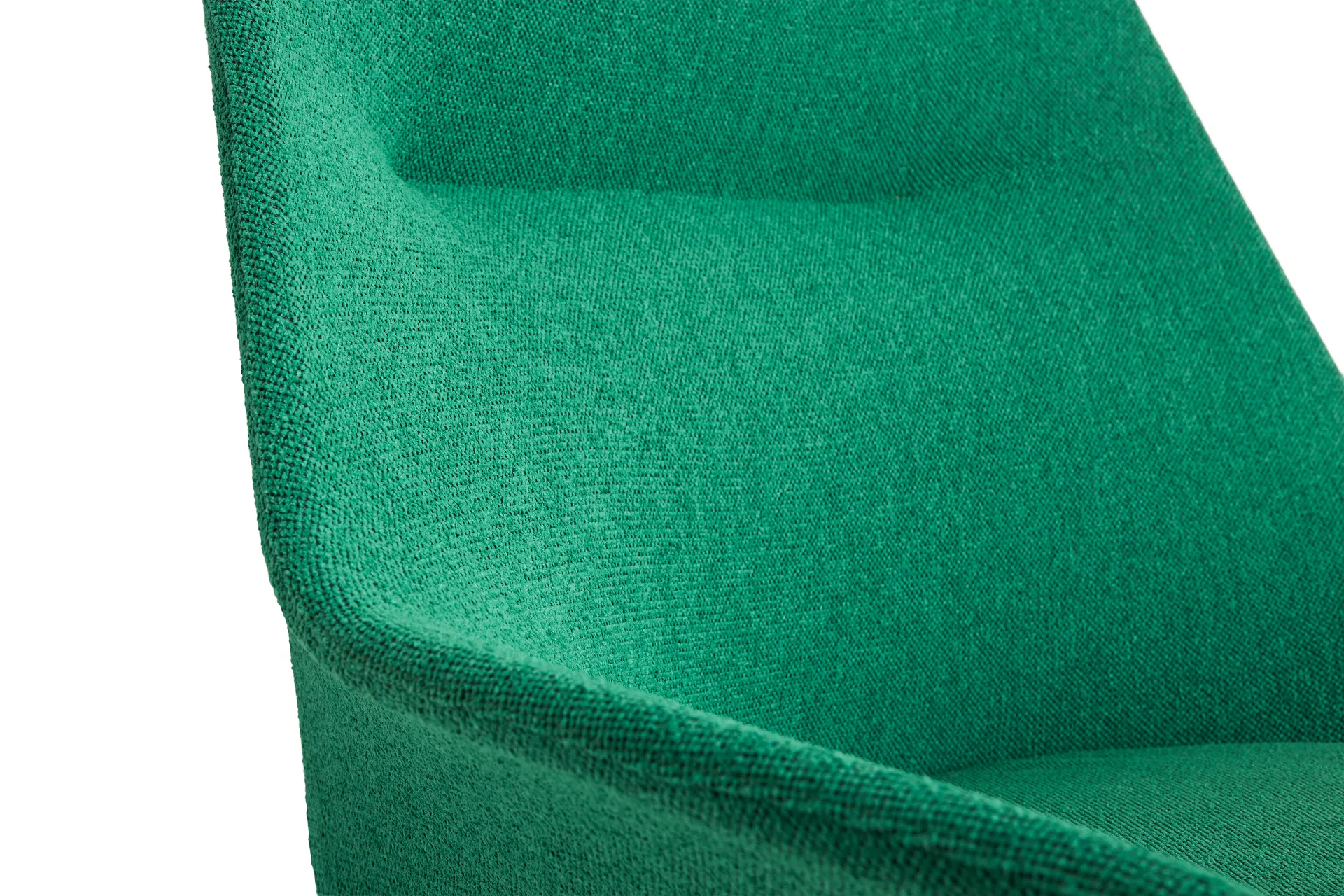 O2 Lounge Chair poltrona, Verde suave-preto lacado em aço HAY