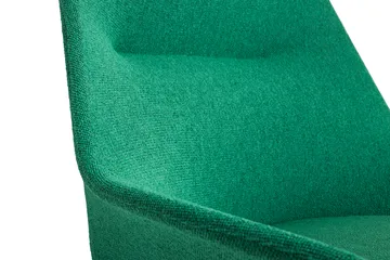 O2 Lounge Chair poltrona - Verde suave-preto lacado em aço - HAY