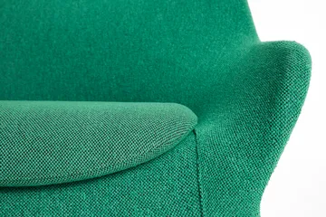 O2 Lounge Chair poltrona - Verde suave-preto lacado em aço - HAY