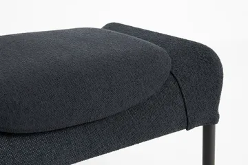 O2 Ottoman pufe - Preto suave-aço lacado preto - HAY