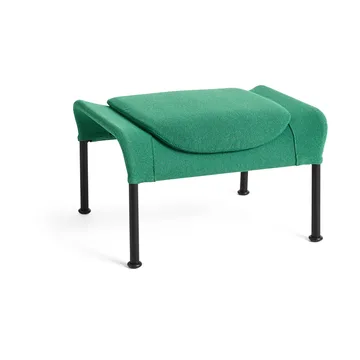 O2 Ottoman pufe - Verde suave-preto lacado em aço - HAY