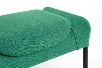 O2 Ottoman pufe - Verde suave-preto lacado em aço - HAY