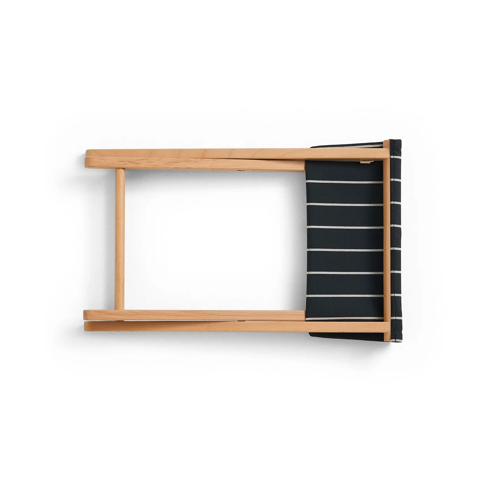 Outdoor Market banco dobrável, Black-beige HAY