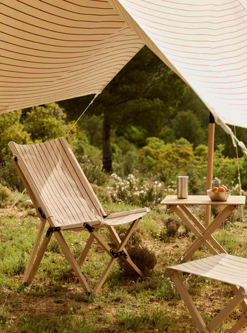 Outdoor Market cadeira dobrável - Bege-red - HAY