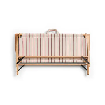 Outdoor Market sofá dobrável - Bege-vermelho, 2 lugares - HAY