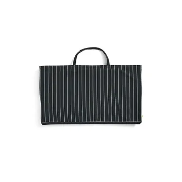 Outdoor Market sofá dobrável - Black-bege, 2 lugares - HAY