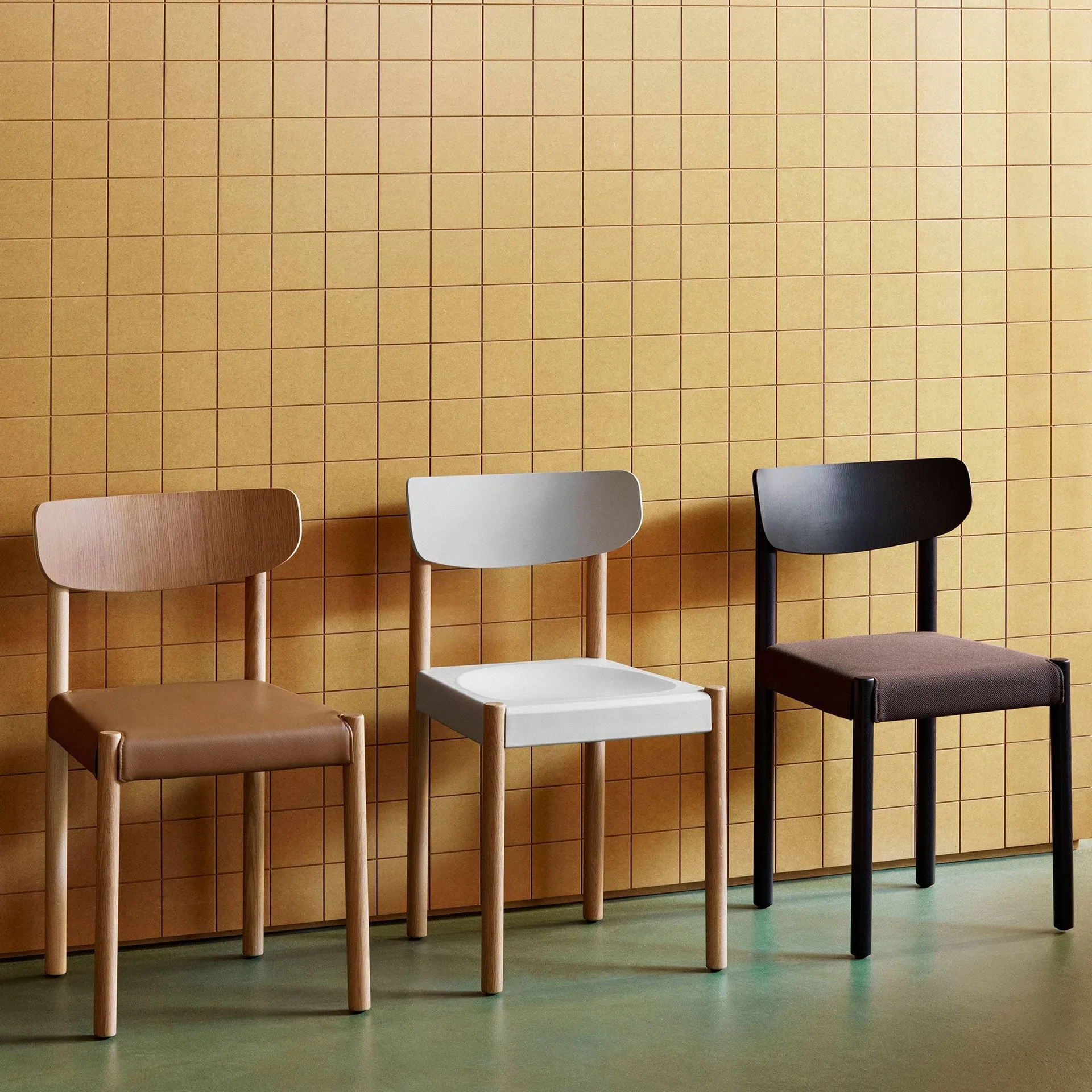 Pack Chair 11 cadeira, Carvalho oleado-ash blue-Steelcut 140 HAY
