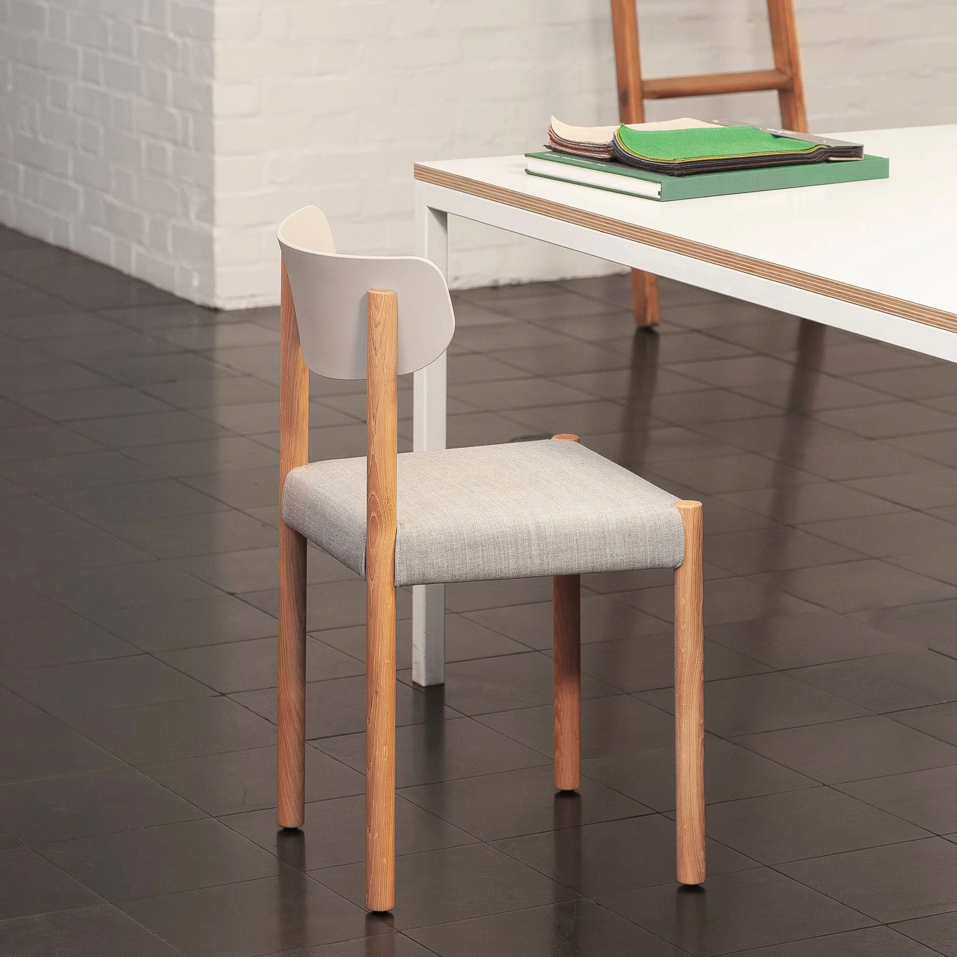 Pack Chair 11 cadeira, Carvalho oleado-chalk grey-Remix 126 HAY