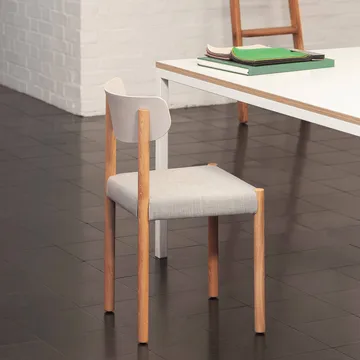 Pack Chair 11 cadeira - Carvalho oleado-chalk grey-Remix 126 - HAY