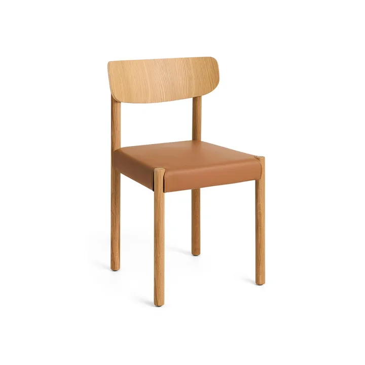 Pack Chair 11 cadeira - Carvalho oleado-Grano cognac - HAY