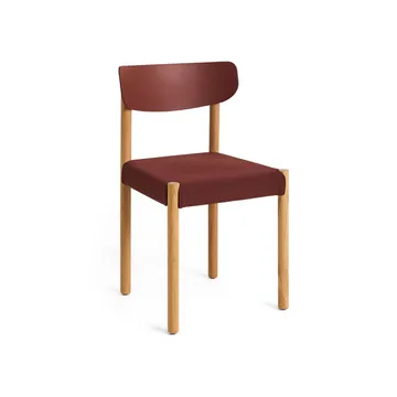 Pack Chair 11 cadeira - Carvalho oleado-hull red-Steelcut 655 - HAY