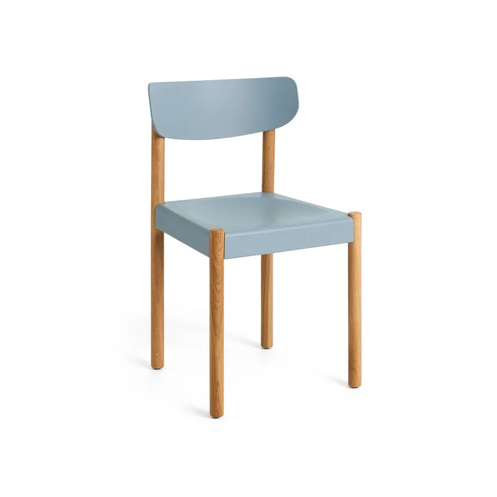 Pack Chair cadeira 10 - Carvalho oleado-ash blue - HAY