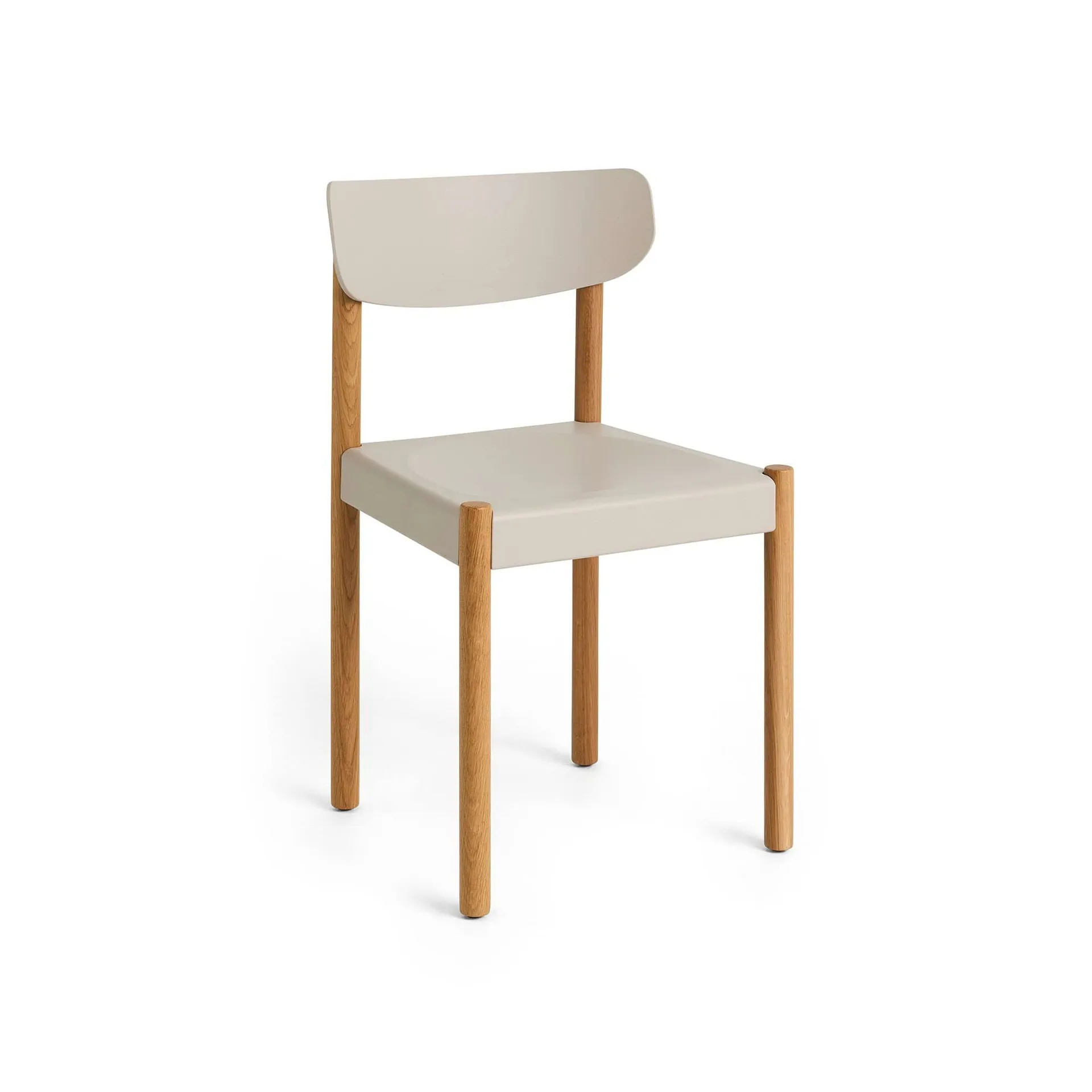 Pack Chair cadeira 10, Carvalho oleado-chalk grey HAY