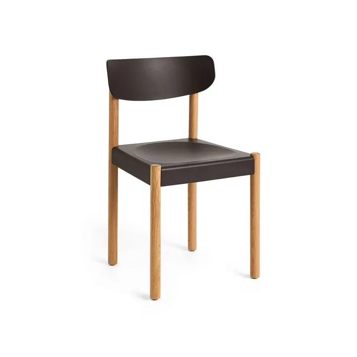 Pack Chair cadeira 10 - Carvalho oleado-graphite brown - HAY