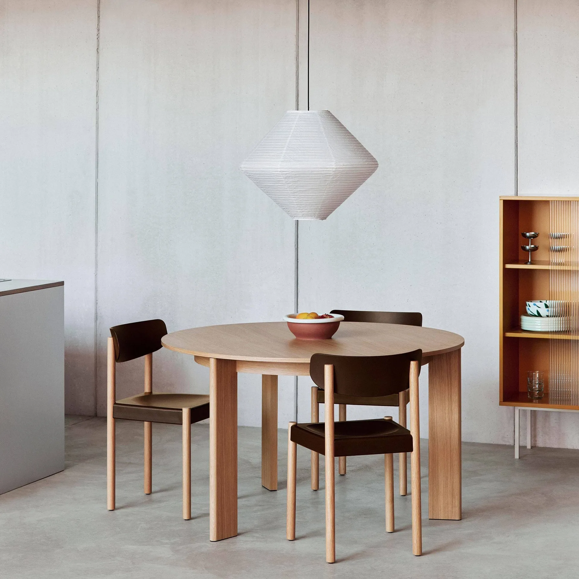 Pack Chair cadeira 10, Carvalho oleado-graphite brown HAY