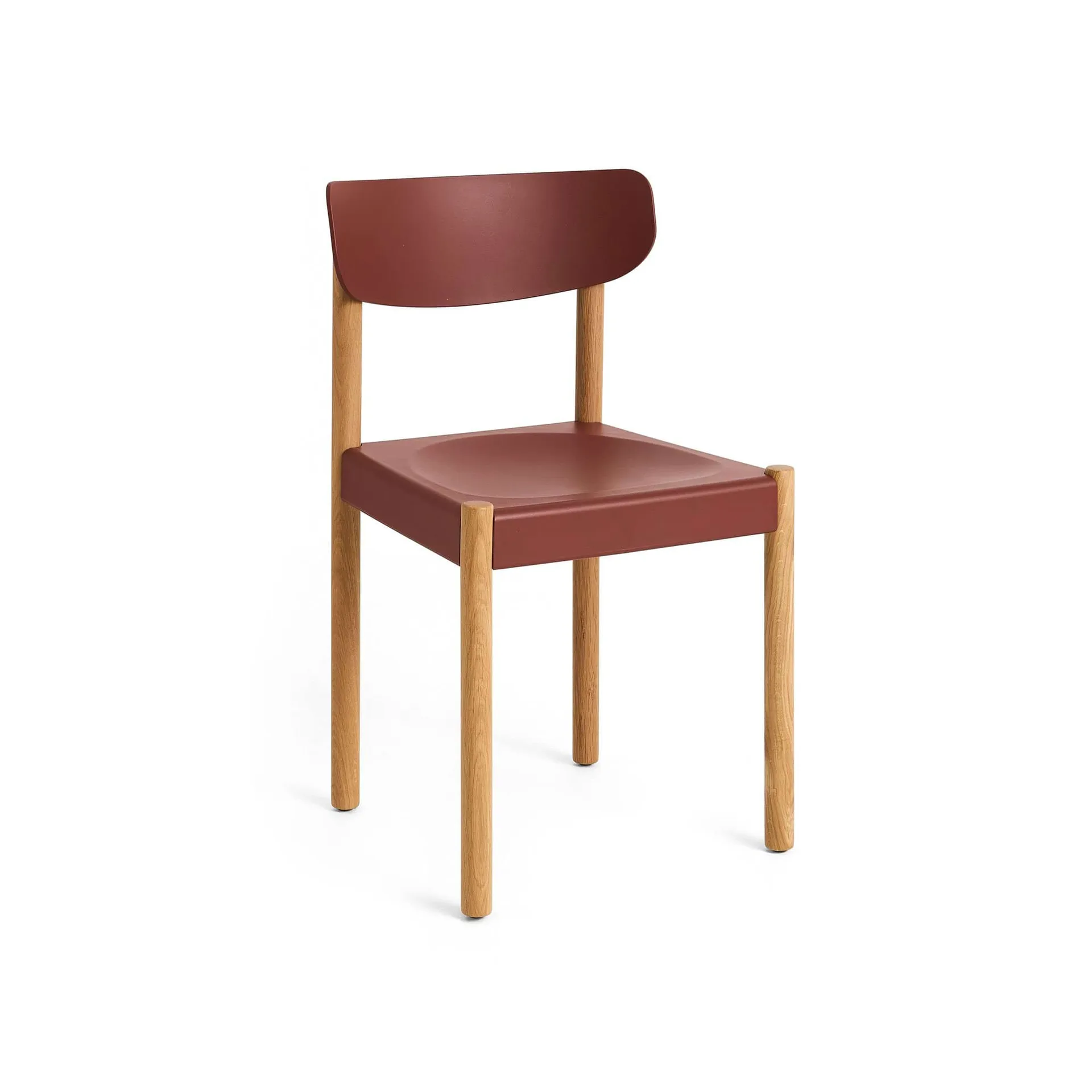 Pack Chair cadeira 10, Carvalho oleado-hull red HAY