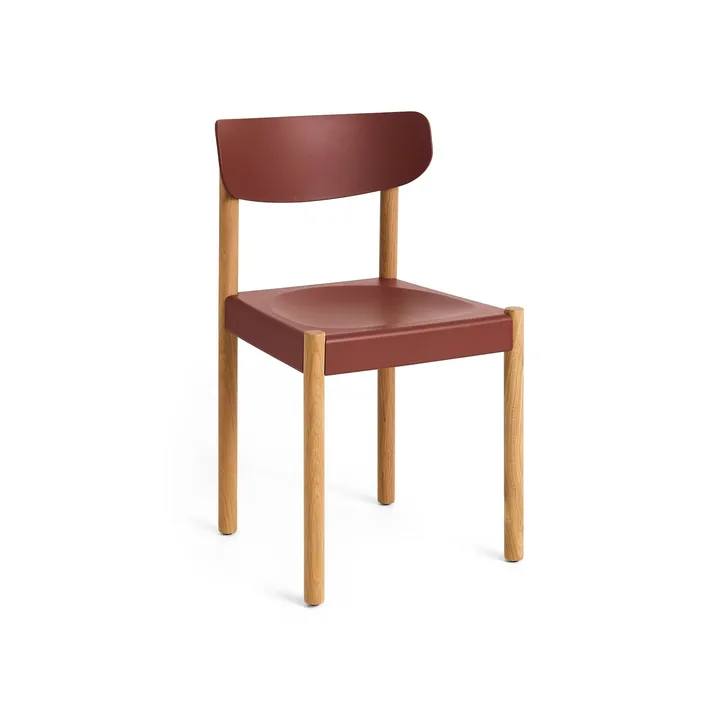 Pack Chair cadeira 10 - Carvalho oleado-hull red - HAY