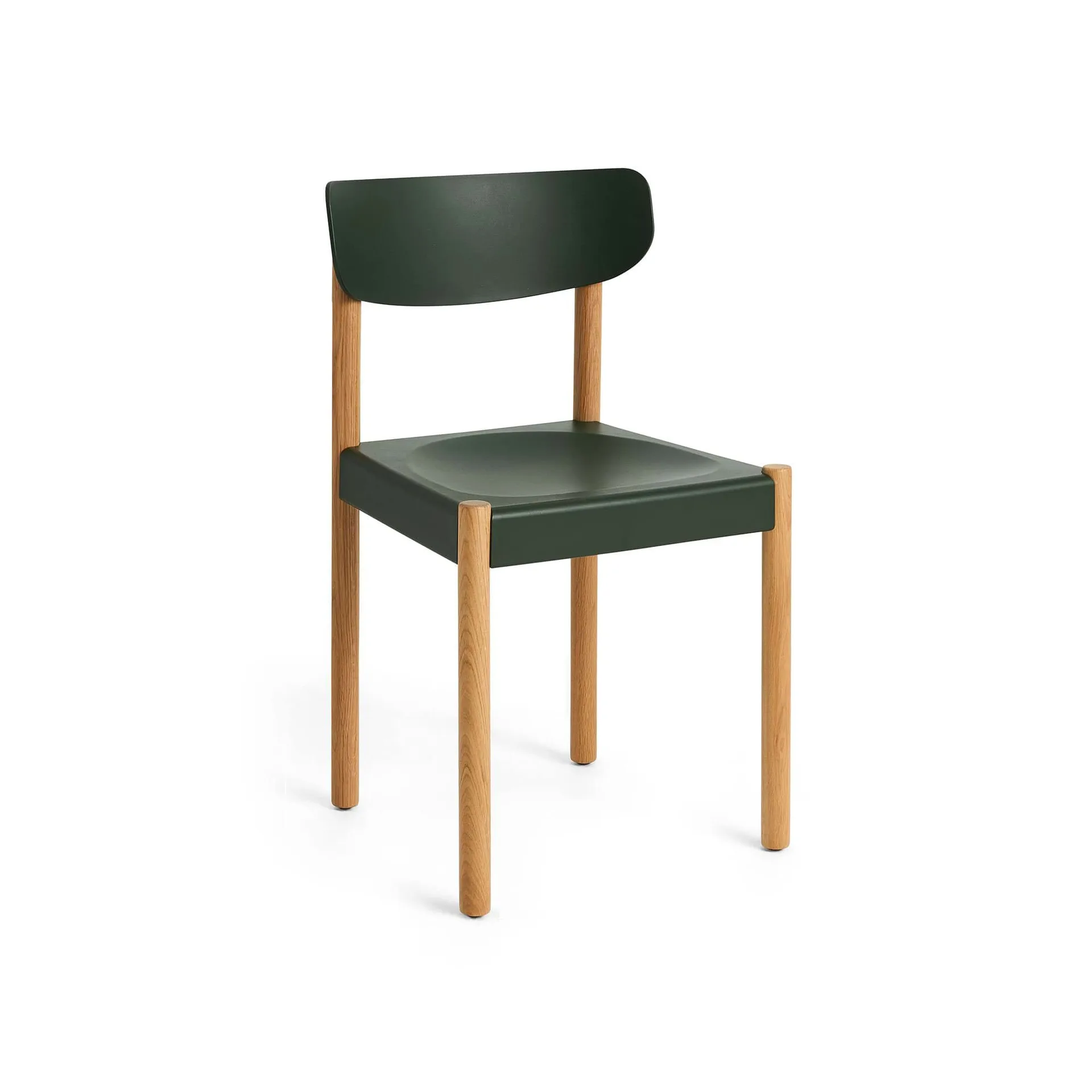 Pack Chair cadeira 10, Carvalho oleado-palm green HAY
