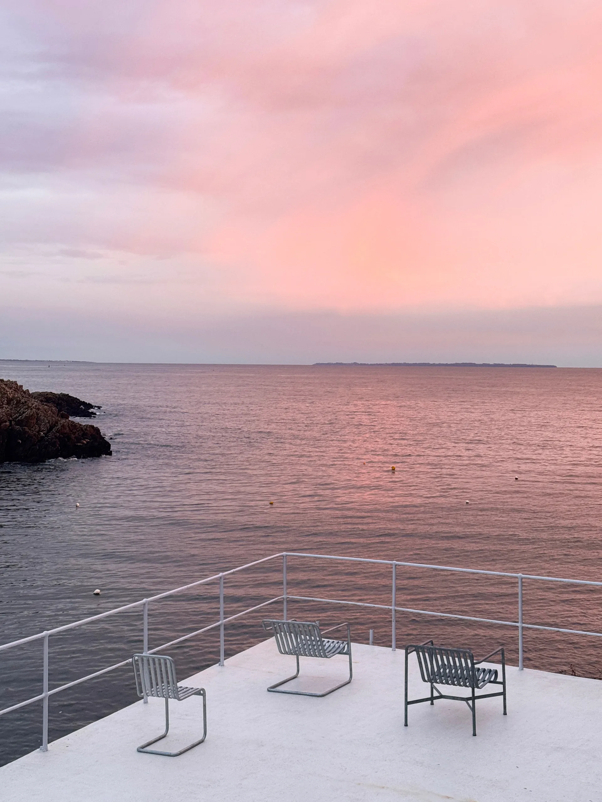 Palissade Cantilever cadeira, Aço galvanizado a quente HAY