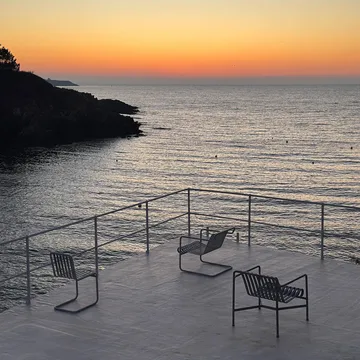 Palissade Cantilever cadeira - Aço galvanizado a quente - HAY