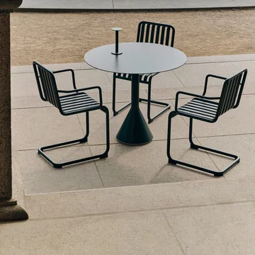 Palissade Cantilever cadeira com braços - Antracite - HAY