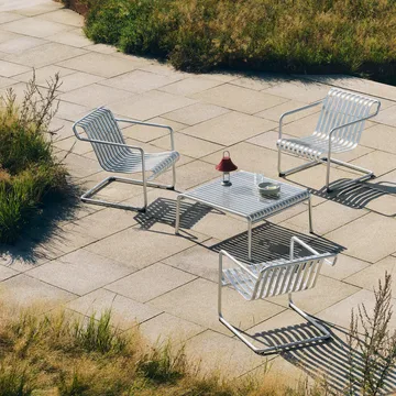 Palissade Cantilever Low poltrona lounge - Aço galvanizado a quente - HAY