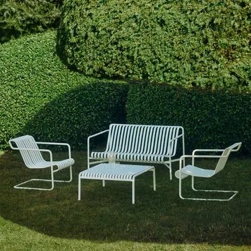 Palissade Cantilever Low poltrona lounge - Creme branco - HAY