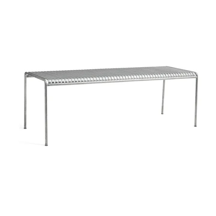 Palissade mesa de jantar 220x90 cm - Aço galvanizado a quente - HAY