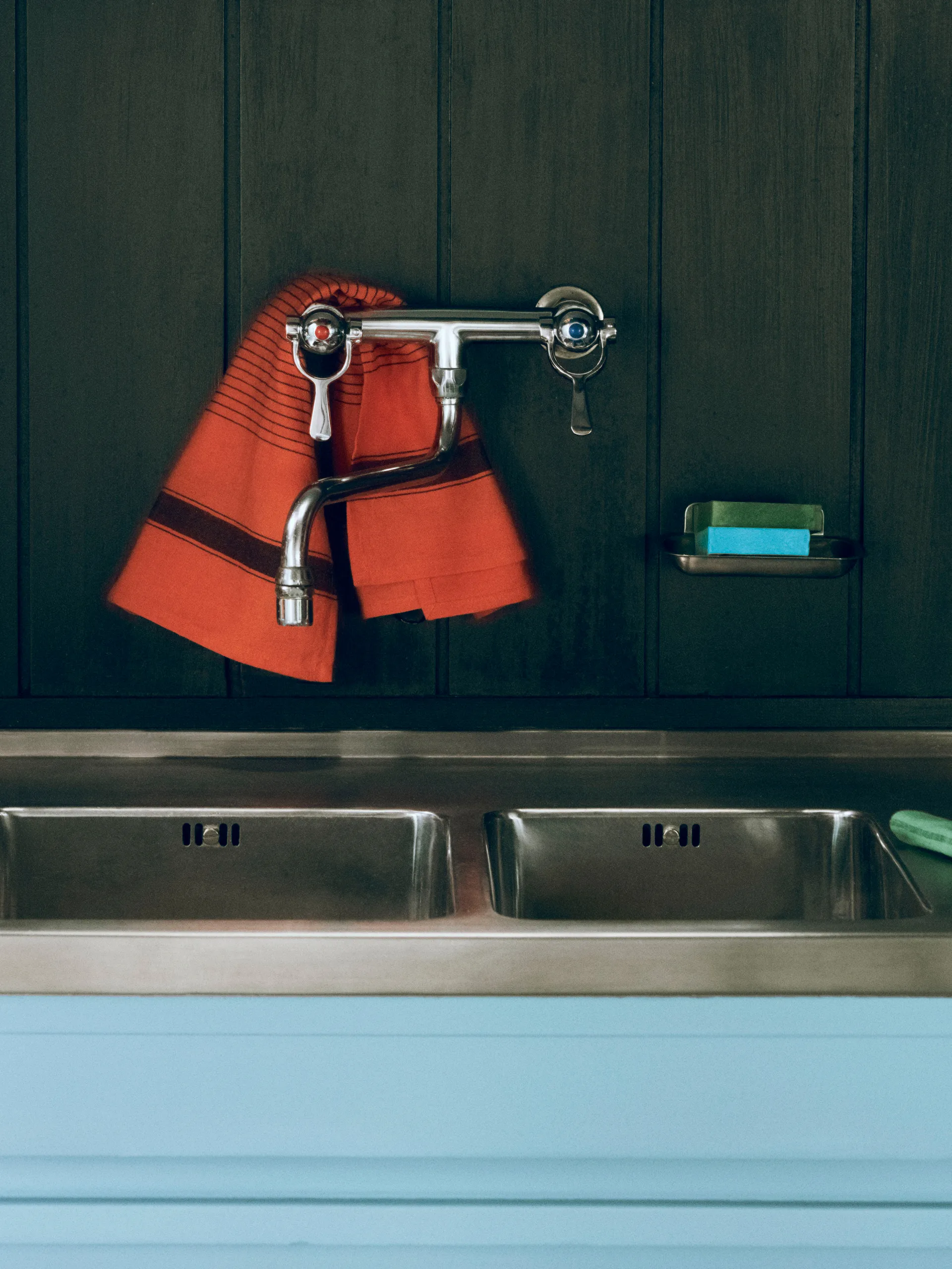 Pano de cozinha Linear 52x80 cm, Warm red HAY