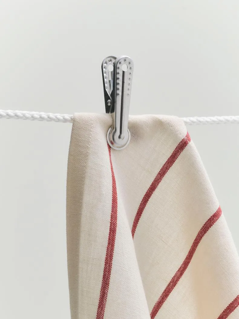 Pano de cozinha Outdoor Market, Bege-vermelho, pacote de 2 HAY